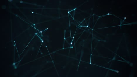 cyan plexus lines on dark background
