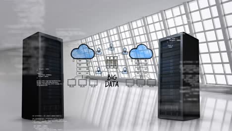 Server-towers-for-cloud-storage