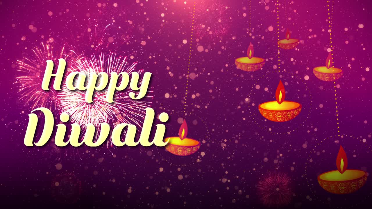 Hindu festival diwali deepavali or dipawali of lights loop background diwali celebration diwali