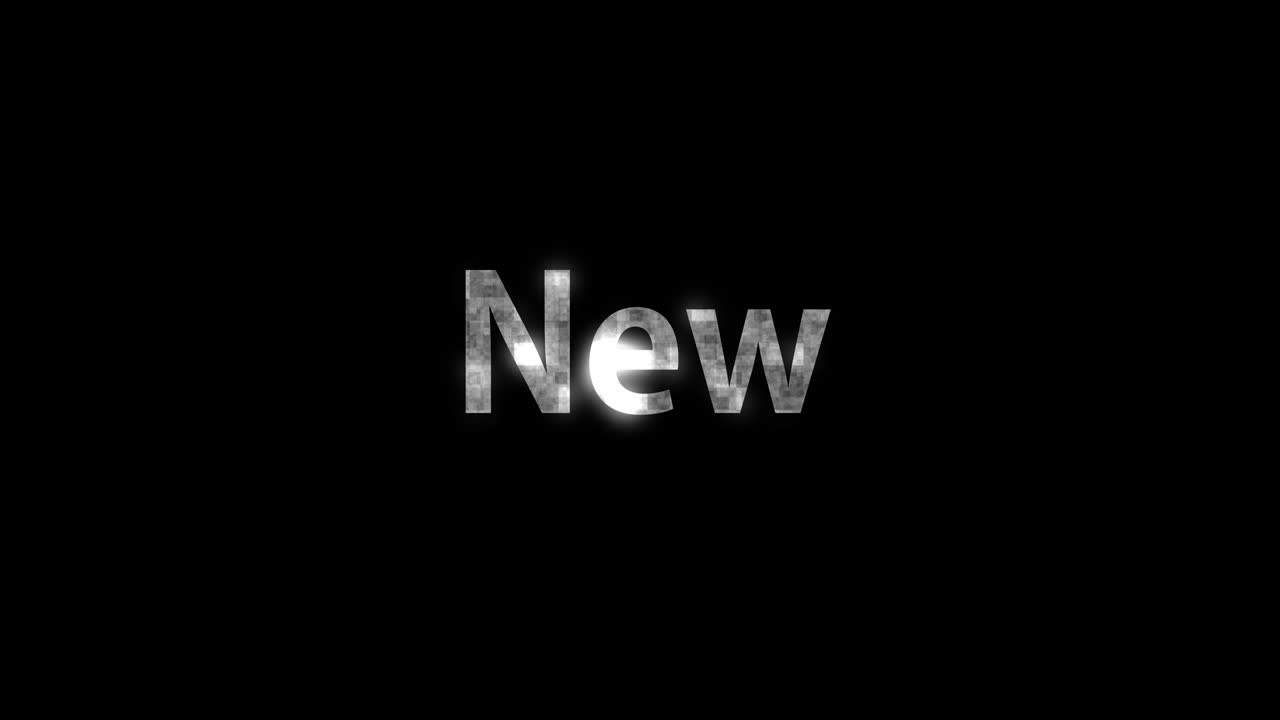 New text animation message motion graphics