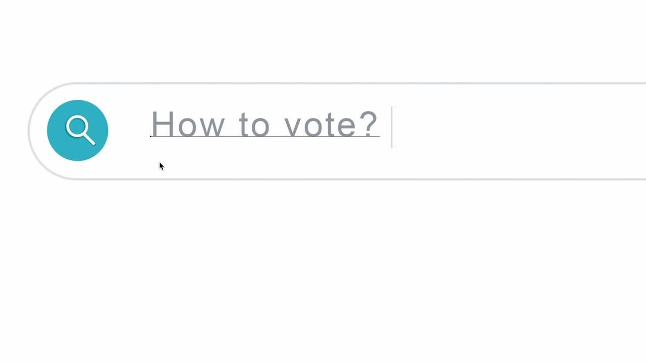 Searching Online On How To Vote - close up