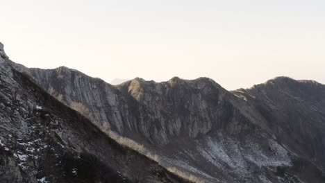 mountain scenery in winter