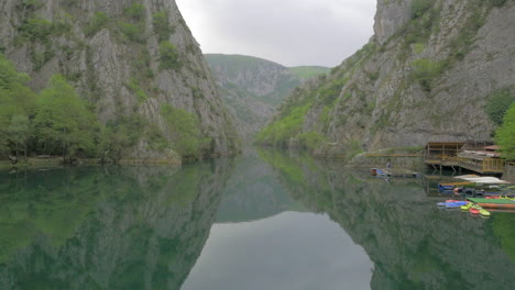 vista aérea del cañón matka