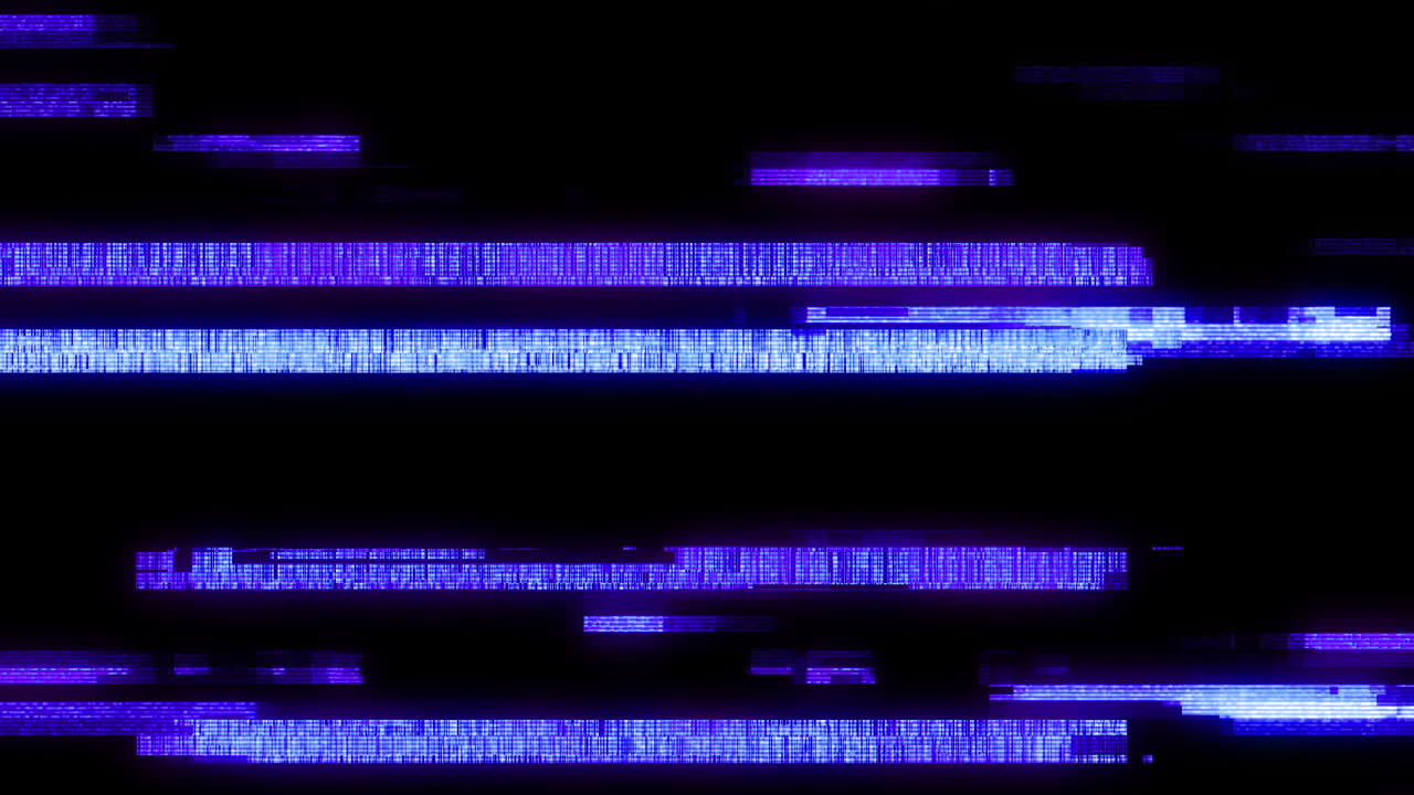Digital Glitch Static Noise and Pixelated Lines Background