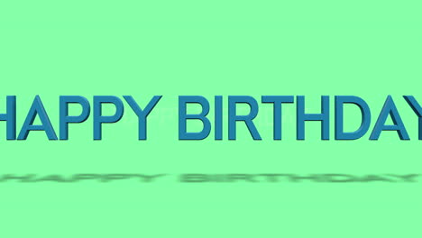 Vibrant-Happy-Birthday-card-with-diagonal-pattern-on-green-background