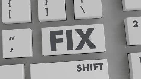 presionar el botón fix en el teclado