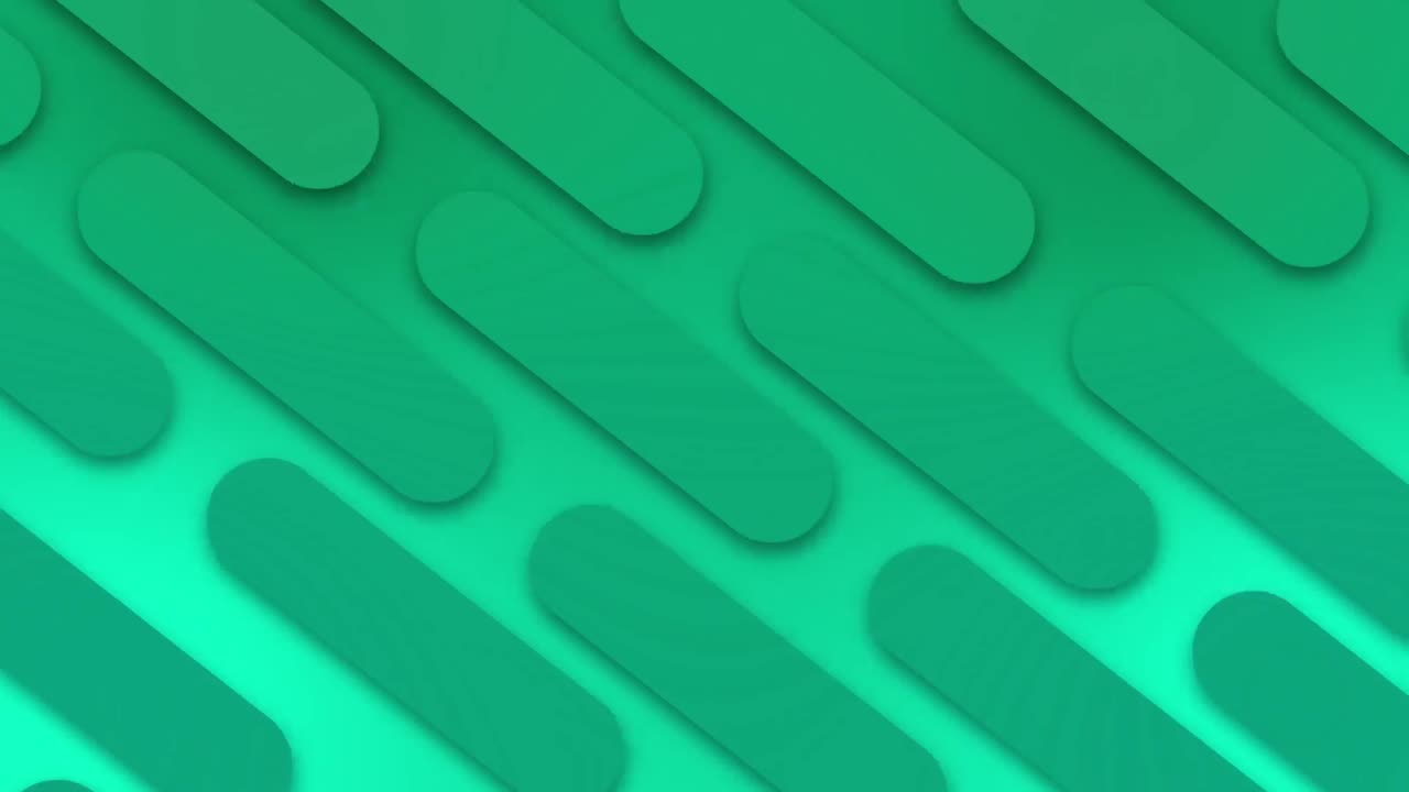 formas ovaladas turquesas que se mueven diagonalmente en un bucle sin costuras