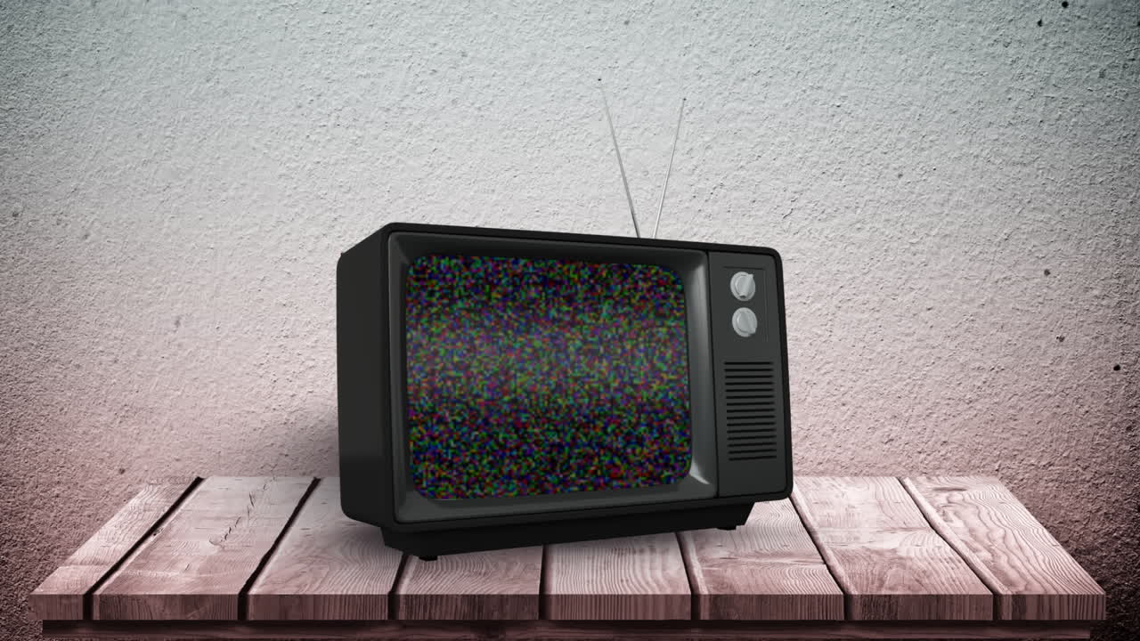 Televisore con rumore di pixel sullo schermo