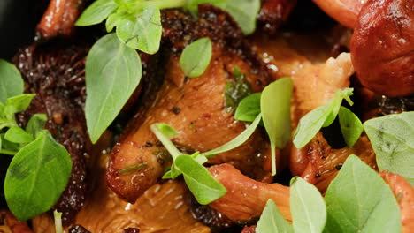 roasted mushrooms with basil