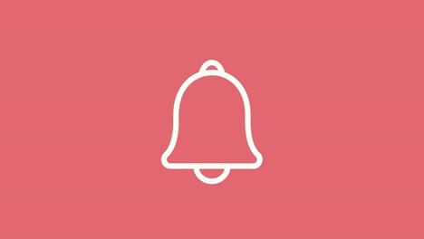 message notification bell line icon for incoming inbox