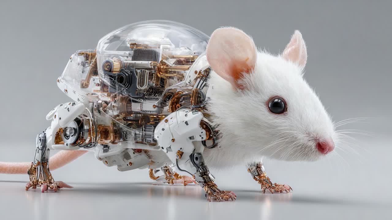A Unique Robotic Hybrid Featuring Mouse and Turtle Characteristics: A Fusion of Nature and Technology Showcasing Advanced Engineering and Design in Bioinspired Robotics