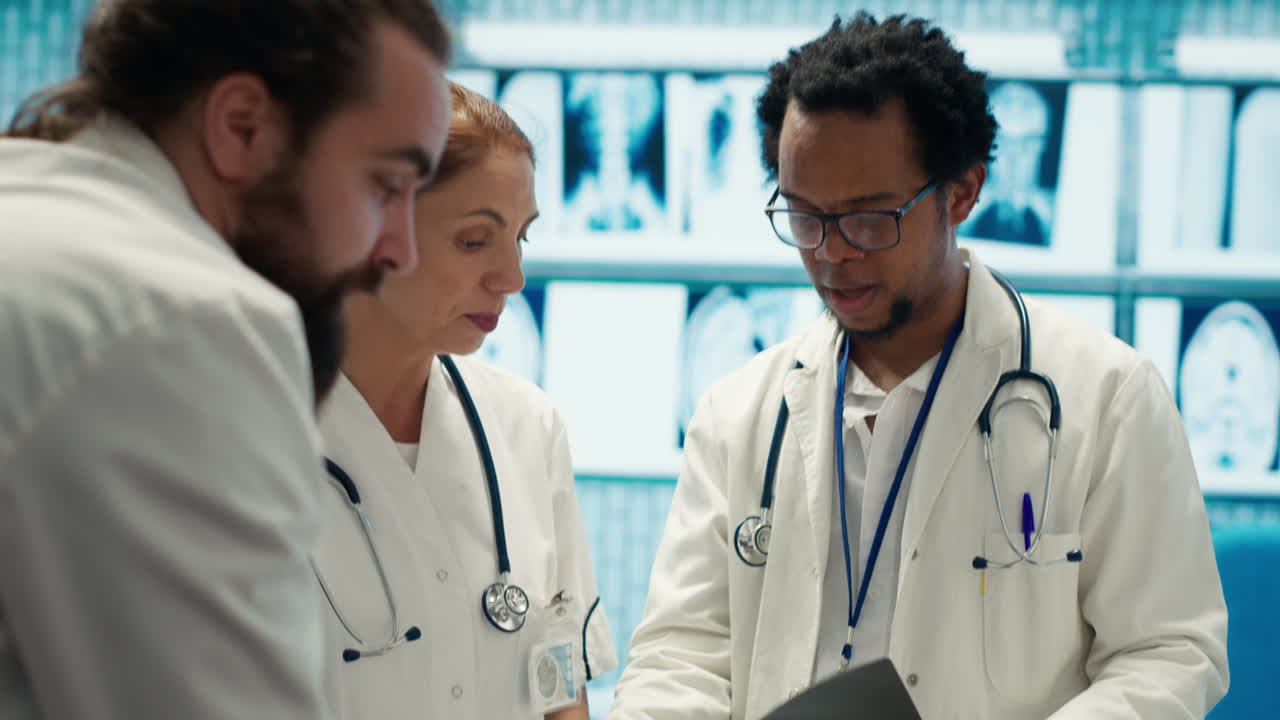 Medical Professionals Reviewing Radiology Images