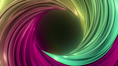3d formas abstractas mínimas continuamente en bucle de una manera sin costuras. animación centrada con fondo. reflexiones sutiles y movimiento hipnótico