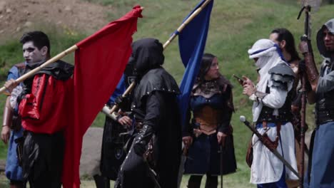 live action role playing (larp) medieval fantasy event