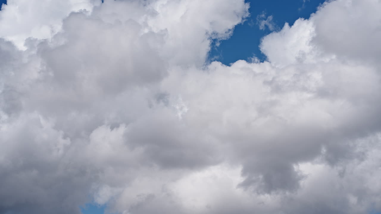 Dramatic sky with thick clouds forming, time-lapse of moody weather change