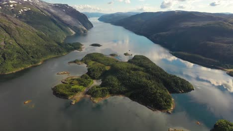 aerial footage beautiful nature norway