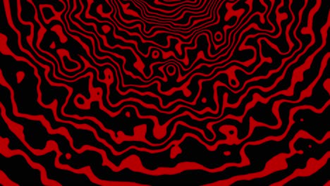 fondo abstracto dinámico rojo y negro con patrones pulsantes giratorios giratorios: telón de fondo retro vibrante con movimiento y textura