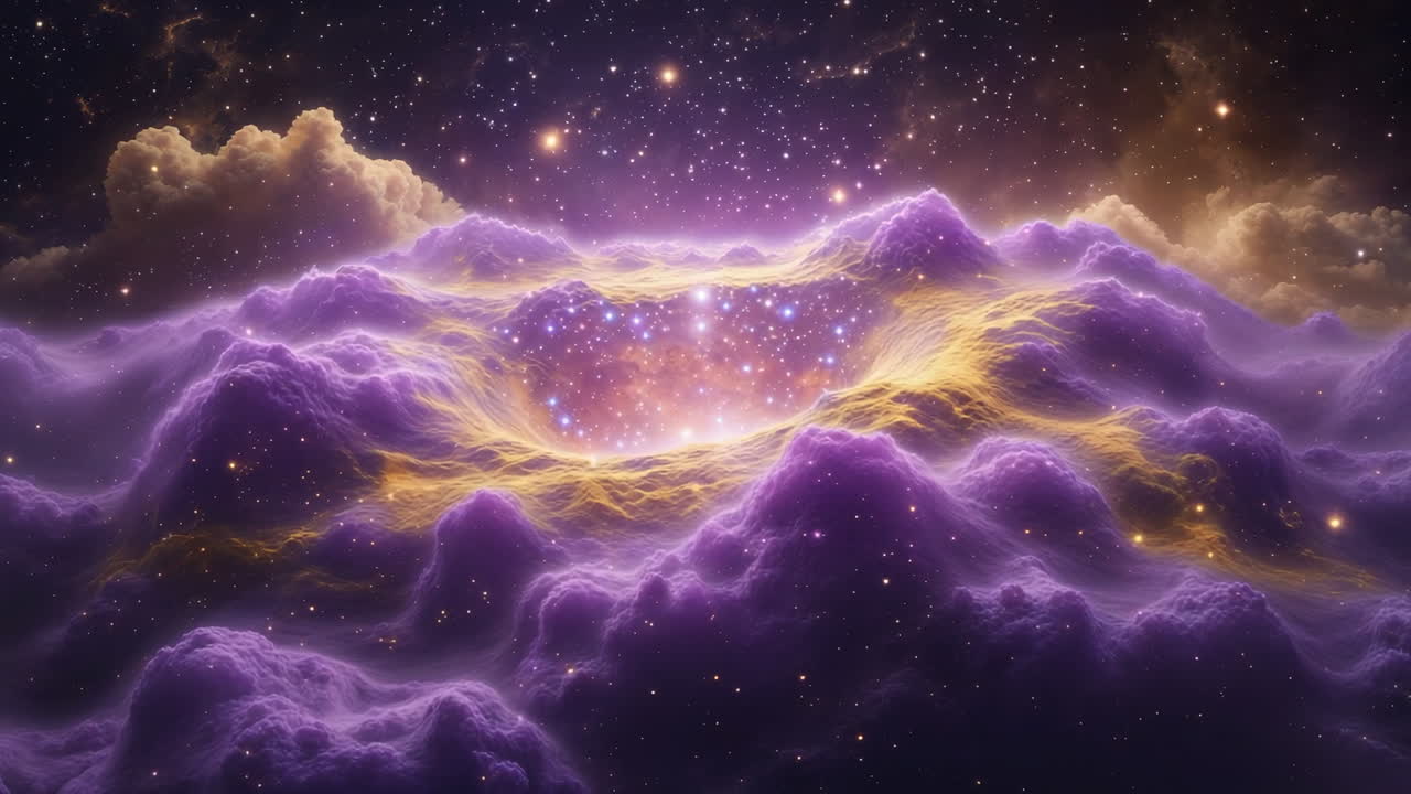 Vibrant Cosmic Nebula Landscape