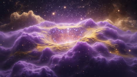 vibrant cosmic nebula landscape