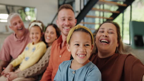 happy multigenerational family portrait