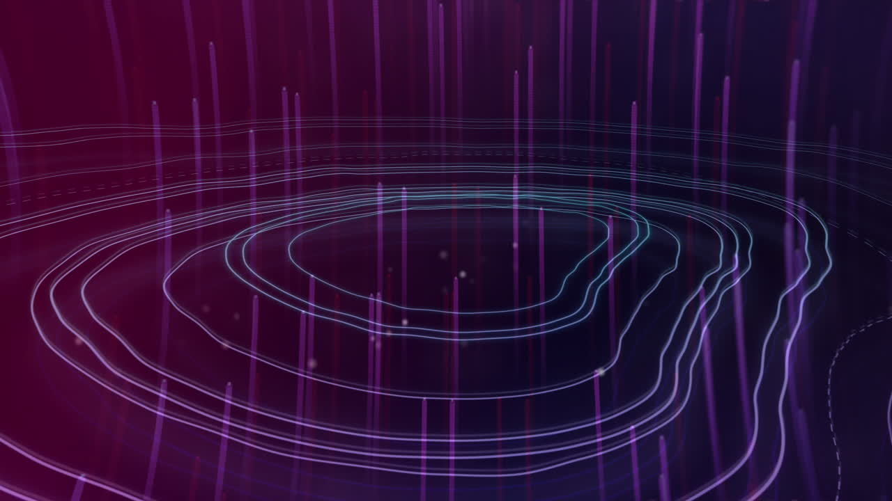 Animation of light trails over moving shapes