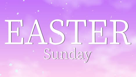 easter sunday event text animation motion graphics