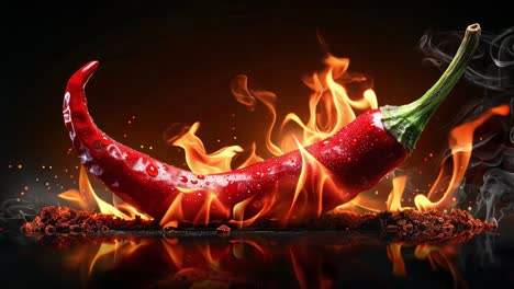 fiery red chili pepper