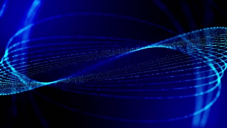 4k fondo azul de ciencia ficción sin costuras con estructuras radiales, las partículas oscilan y se mueven suavemente, como elemento de gráficos de información en el panel de ciencia ficción hud. 13