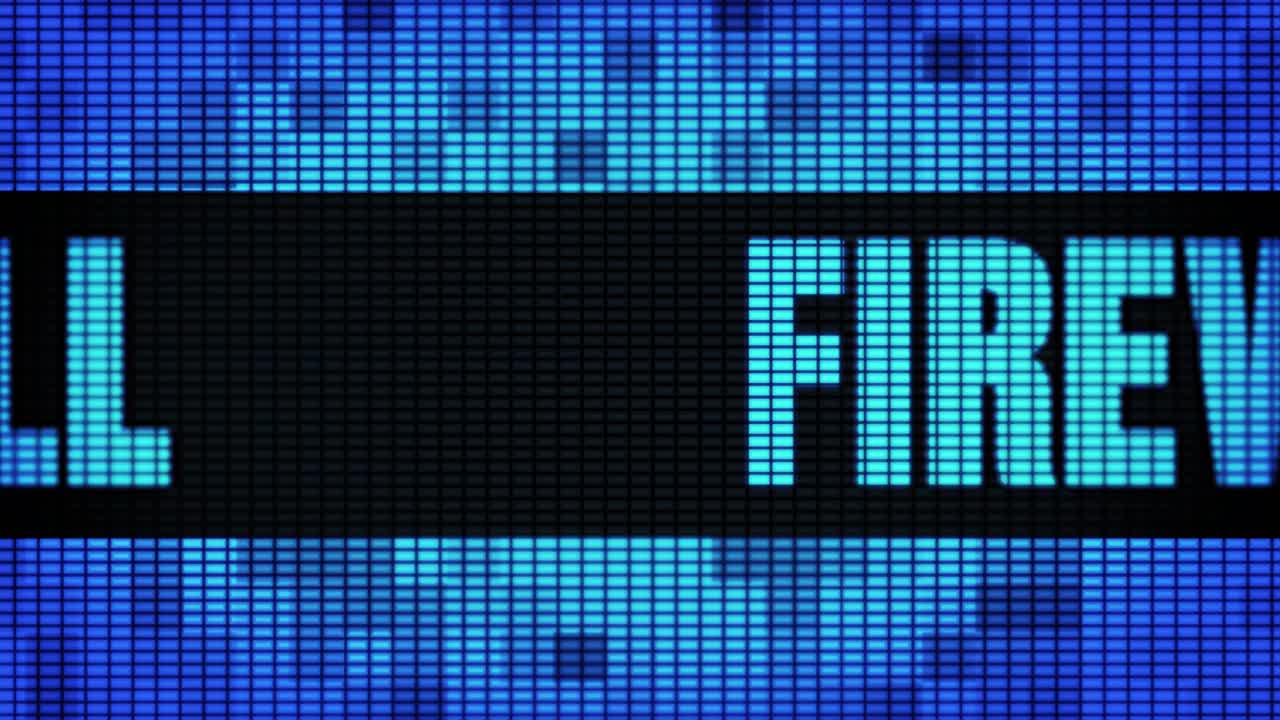 Firewall Display on LED Screen