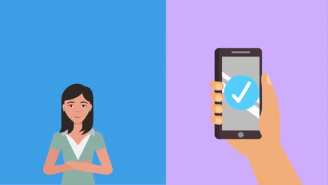 trabajo en equipo personas animación hd
