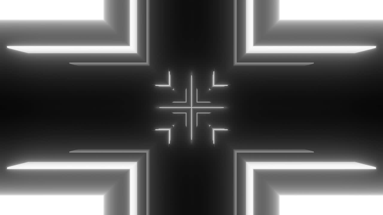 Abstract 3D Glowing Lines Pattern