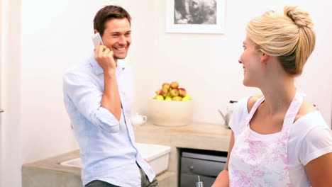 Happy-young-couple-baking-together