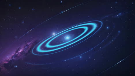 abstract cosmic rings in deep space