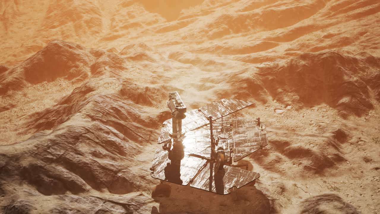 Il Rover Opportunity su Marte esplora la superficie del pianeta rosso