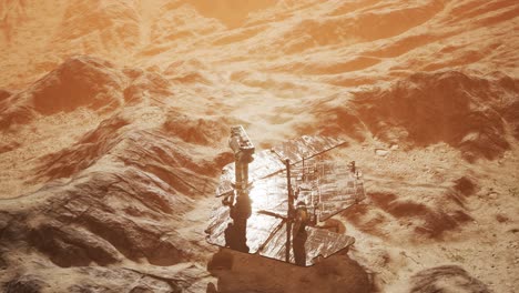 oportunidad de marte explorando la superficie del planeta rojo