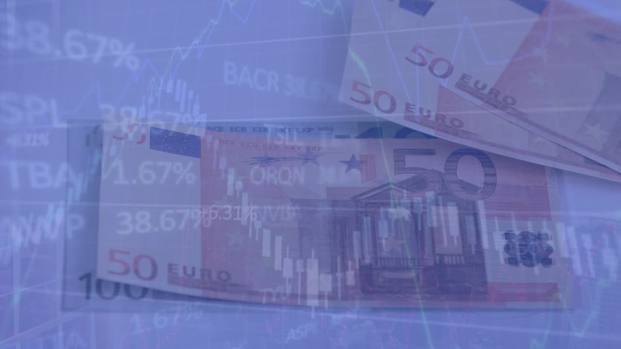 Banknotlar üzerinde veri işlemesi animasyonu