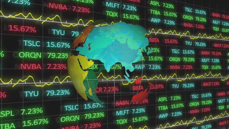 Animation-Der-Finanzdatenverarbeitung-Auf-Der-Ganzen-Welt