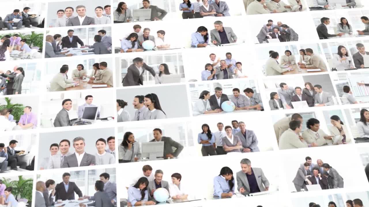 People working as part of a team