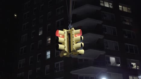 crazy speed traffic lights in brooklyn medium shot