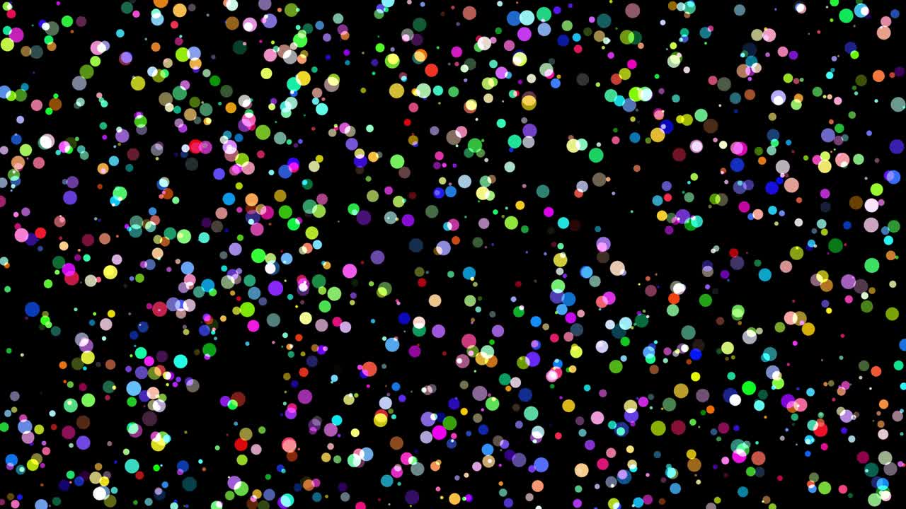 Colorful balls on Black