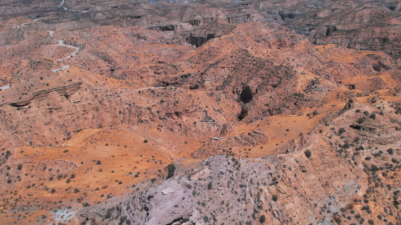 Panoramic view of the hills in the Gorafe desert, Granada, Spain