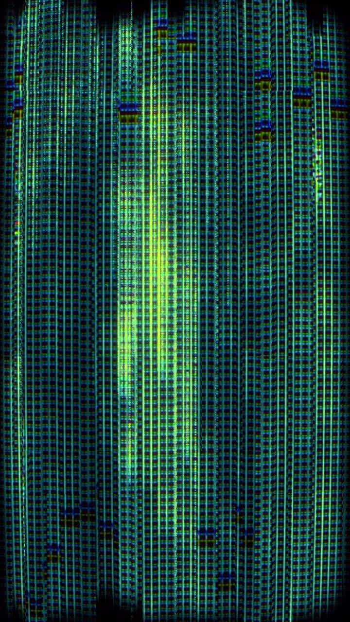 Futuristic Digital Data Grid Glitch Animation