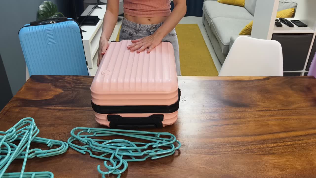 Packing a suitcase for travel
