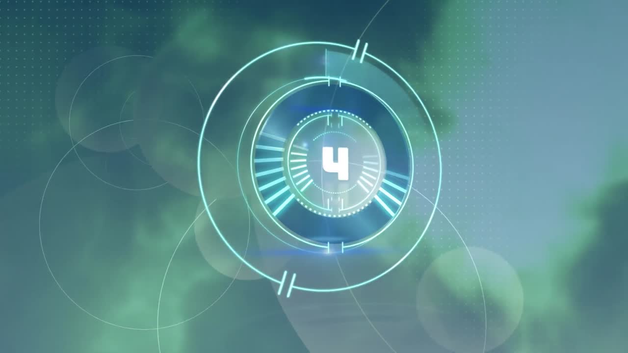 스포트라이트에 대한 카운트다운과 함께 스 ⁇  스캐닝의 애니메이션