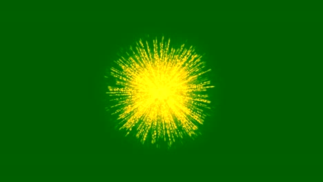 abstractos fuegos artificiales realistas muestran explosiones en el cielo nocturno.