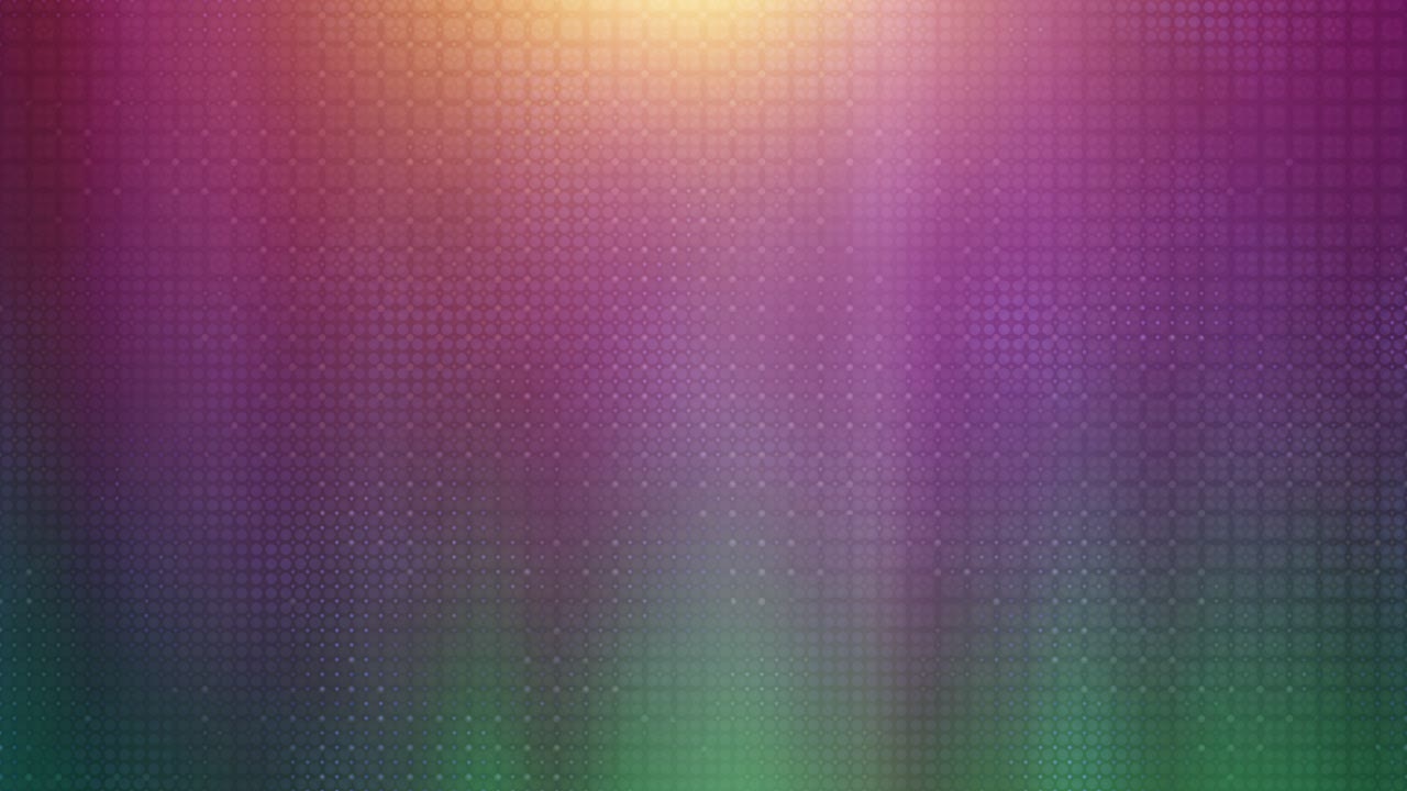 점형 그리드 텍스처 오버레이와 함께 루프 가능한 활기찬 그라디언트 배경 - 보라색, 녹색 및 오렌지 색조, 미묘한 빛 효과, 현대 디자인 프로젝트에 대한 역동적이고 우아한 애니메이션