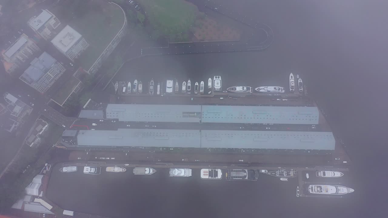 Sydney - Pyrmont Wharf Hovering in the Clouds