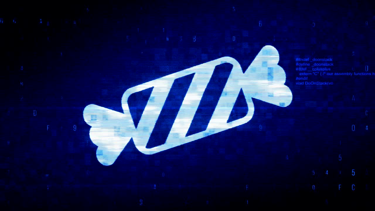 Candy Symbol Digital Pixel Noise Error Animation.