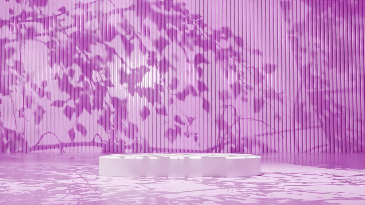 추상적인 분홍색 미니멀리즘 무대 수직