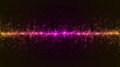 abstract glowing particles background loop